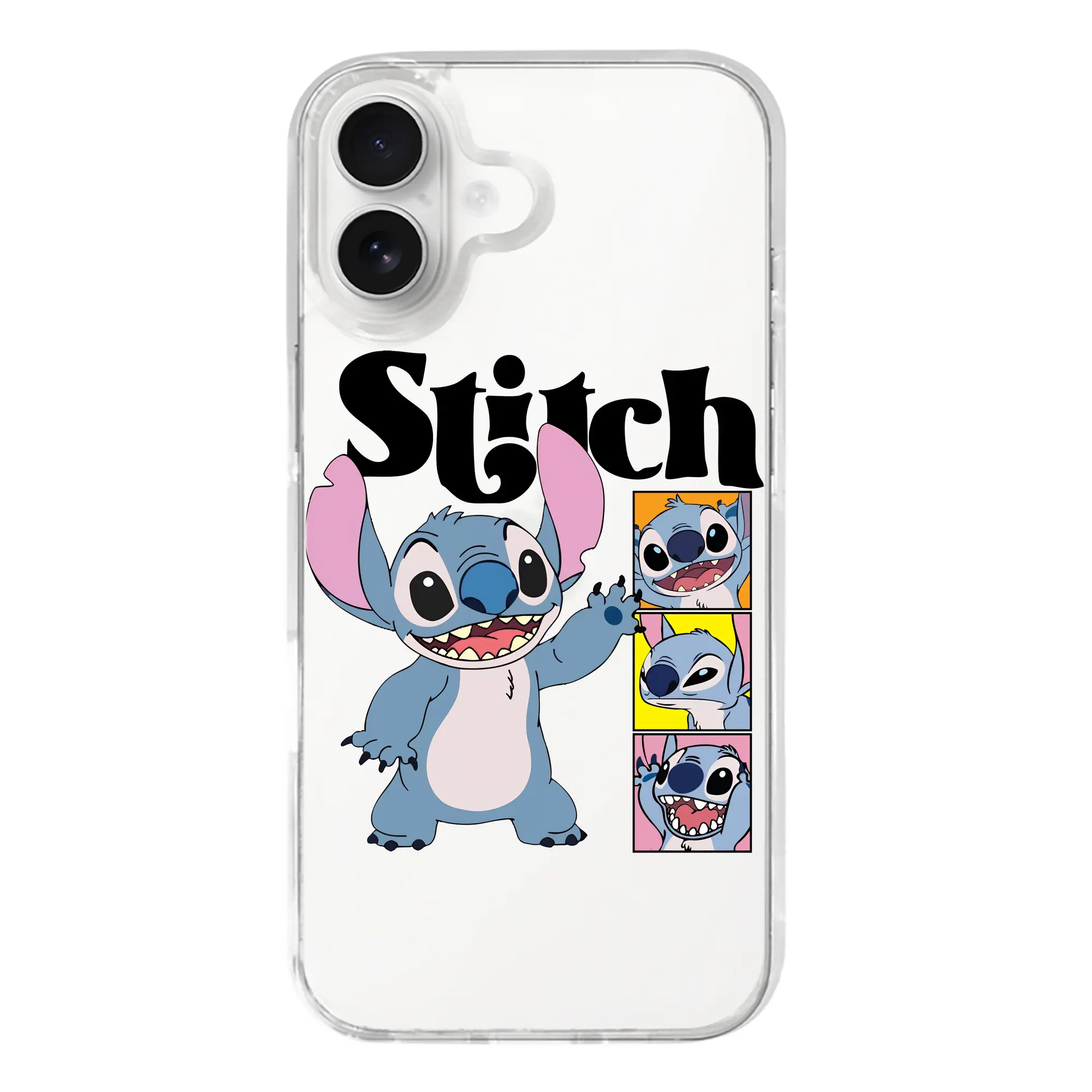 リロ＆スティッチ グッズ スティッチ - iPhone 17シリーズ 透明スマホケース – 薄型・耐衝撃・精密フィット保護カバー